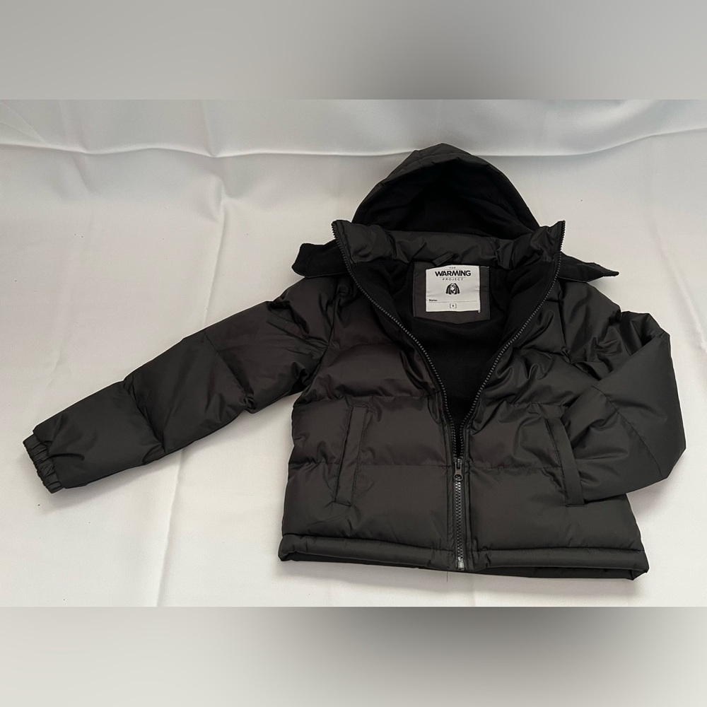 Kids Black Puffer Jacket